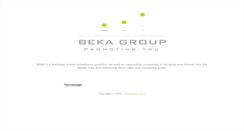 Desktop Screenshot of bekagroup.com